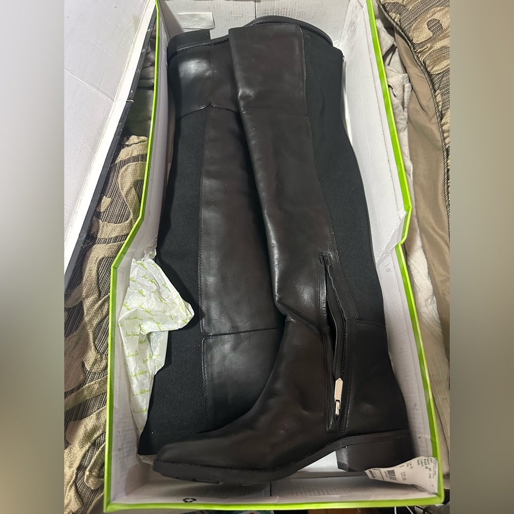 Sam Edelman brand new never used in box Pam, leather high boots blk